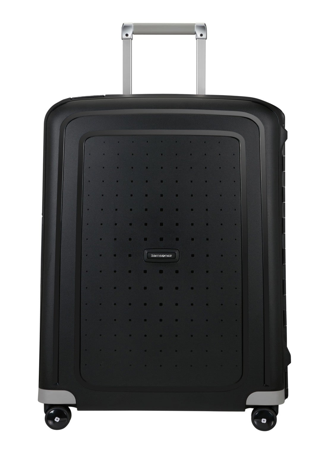 Samsonite S'Cure spinner 69 cm - voorkant 2 zwart