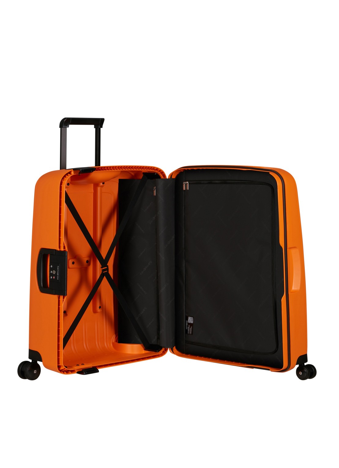Samsonite S'Cure spinner 69 cm - voorkant 2 apricot / oranje