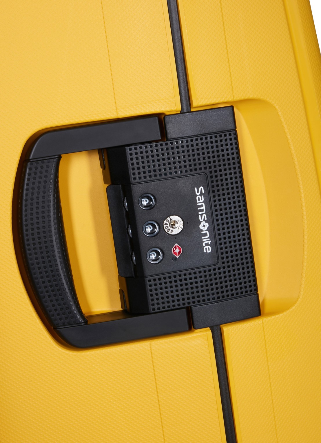 Samsonite S'Cure spinner 69 cm - detail 2 geel