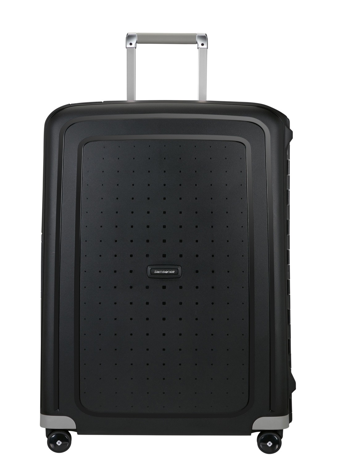 Samsonite S'Cure spinner 75 cm - voorkant zwart