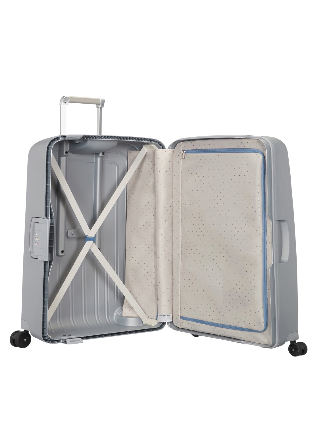 Samsonite S'Cure spinner 75 cm - voorkant 2 zilver