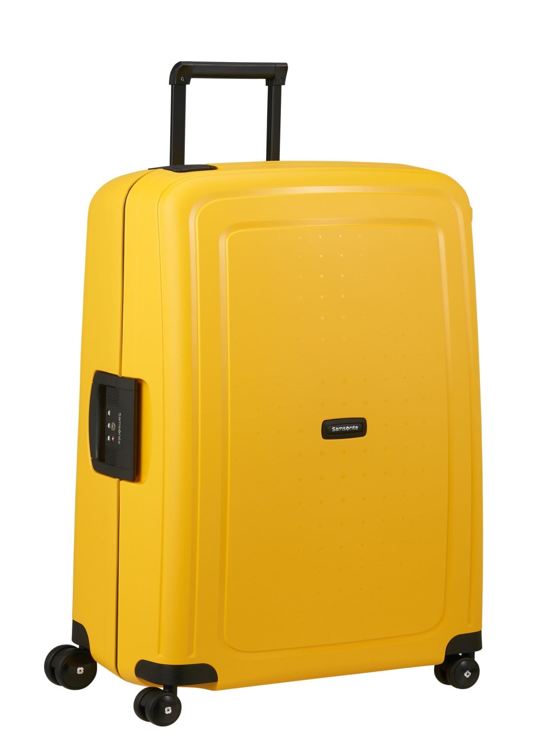 Samsonite S'Cure spinner 75 cm - voorkant 2 geel