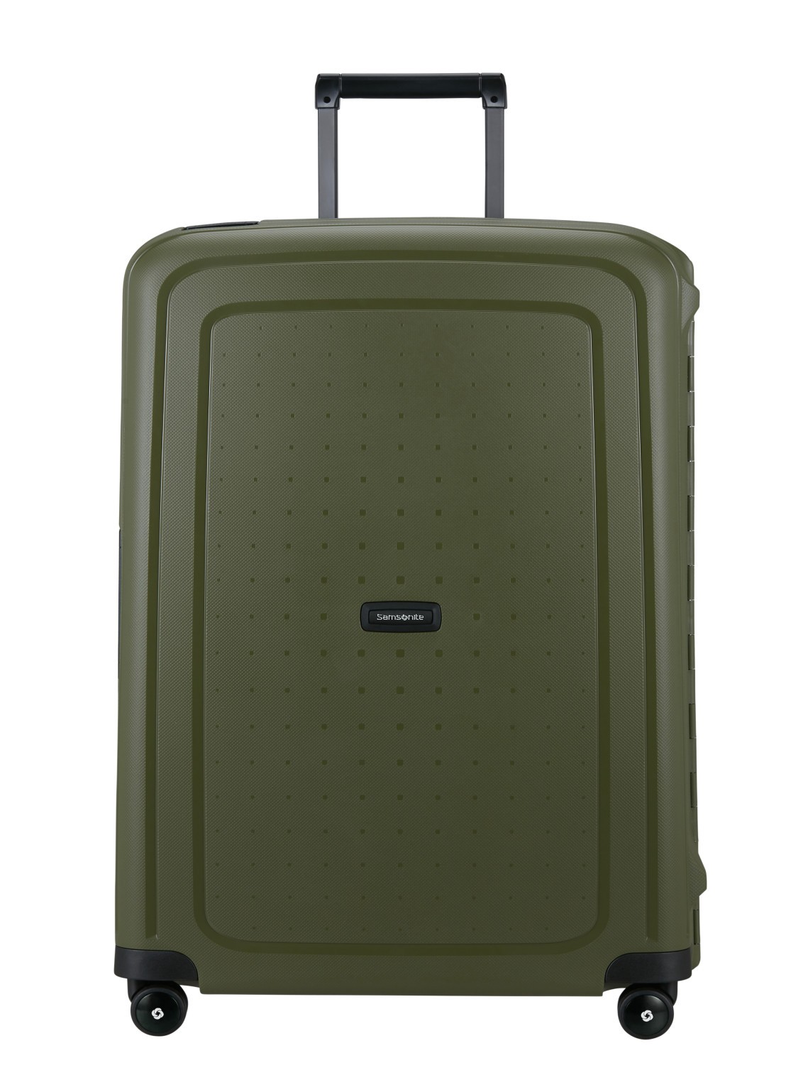 Samsonite S'Cure spinner 75 cm - voorkant olijfgroen