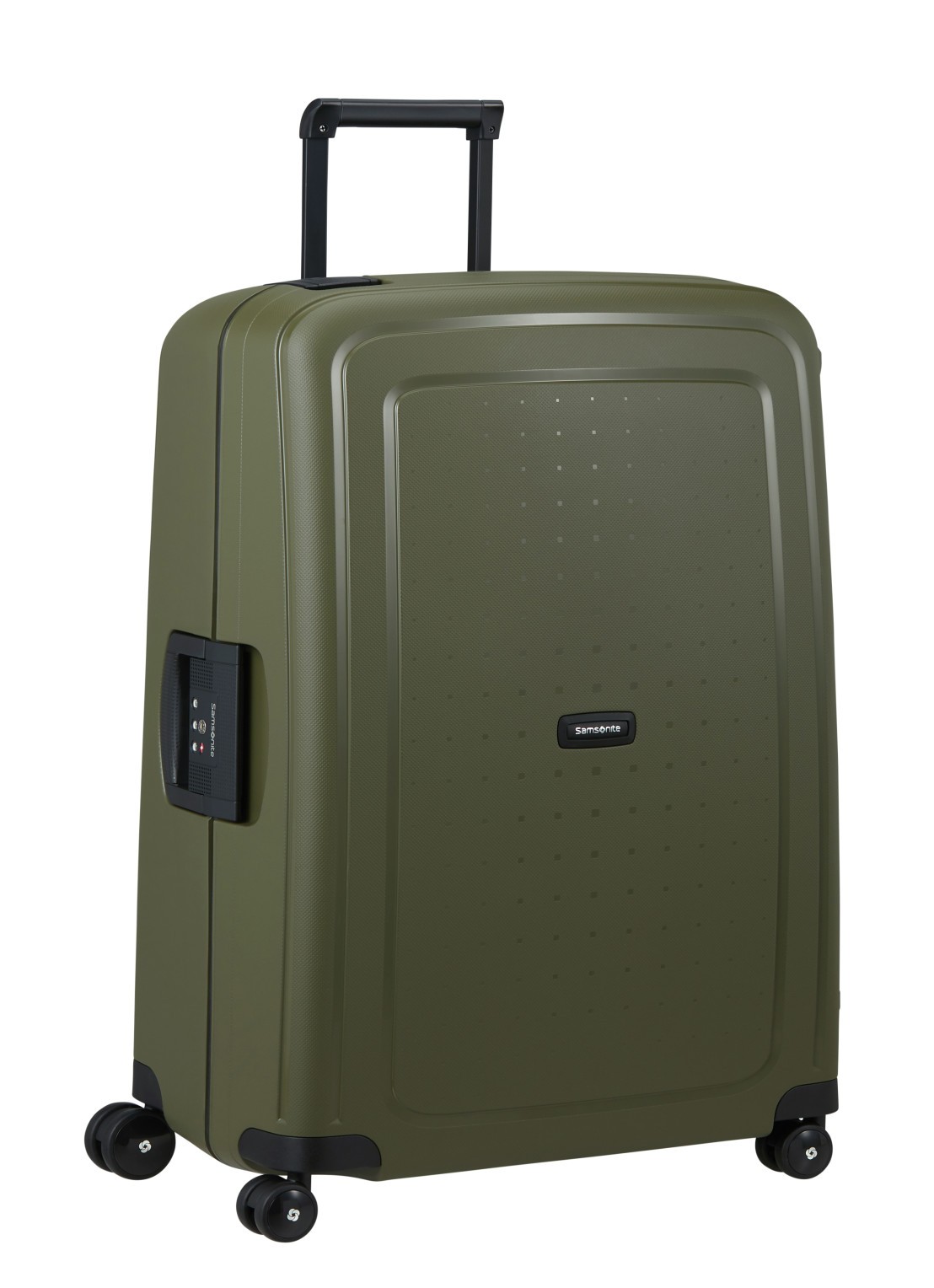 Samsonite S'Cure spinner 75 cm - voorkant 2 olijfgroen
