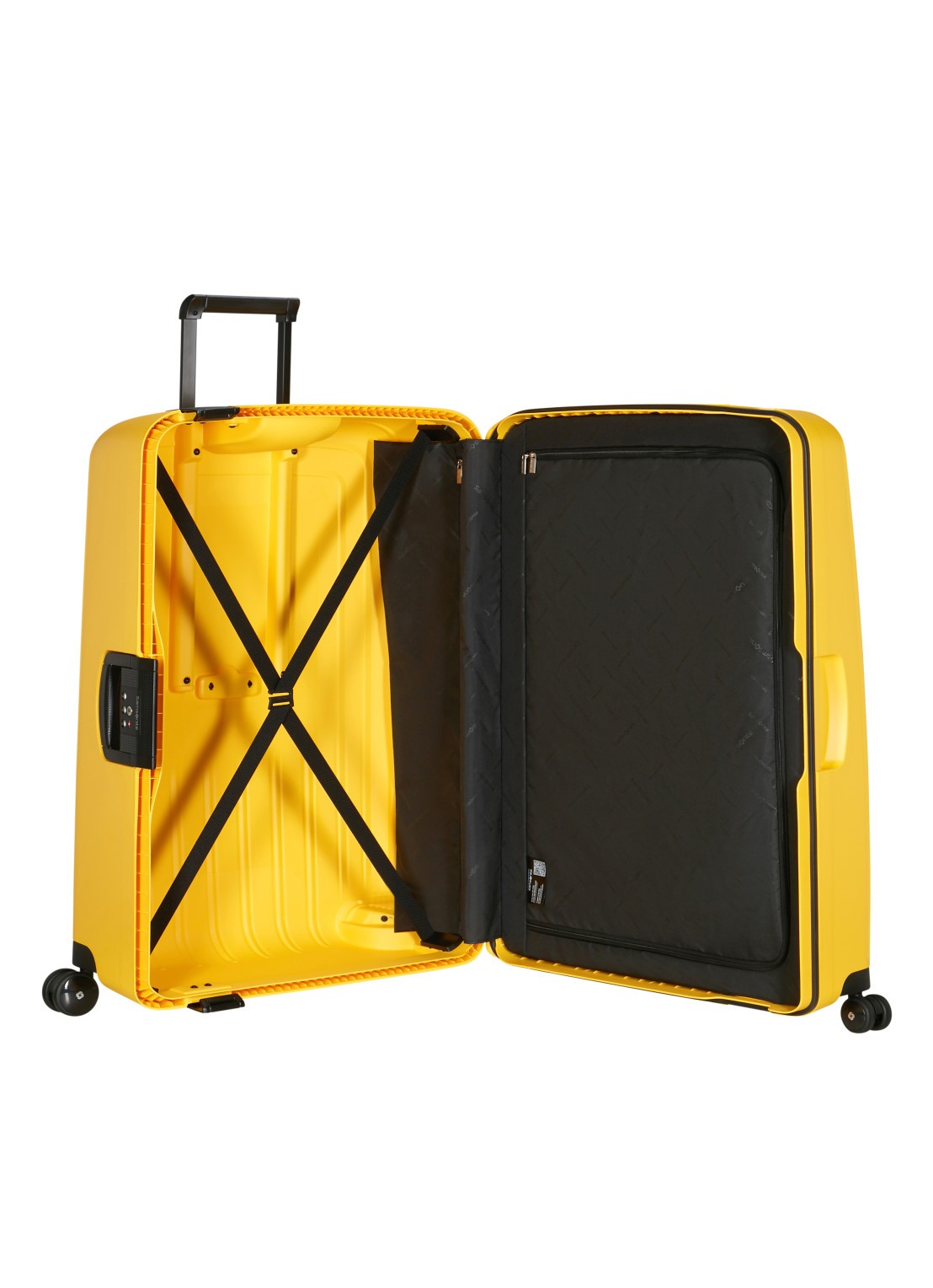 Samsonite S'Cure spinner 81 cm - achterkant 4 geel