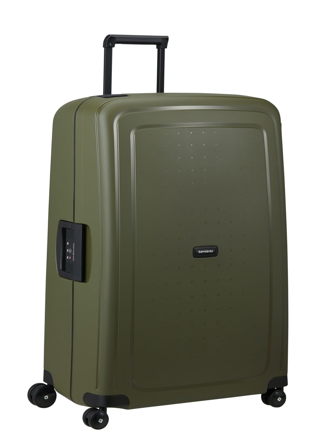 Samsonite S'Cure spinner 81 cm - voorkant 2 olijfgroen