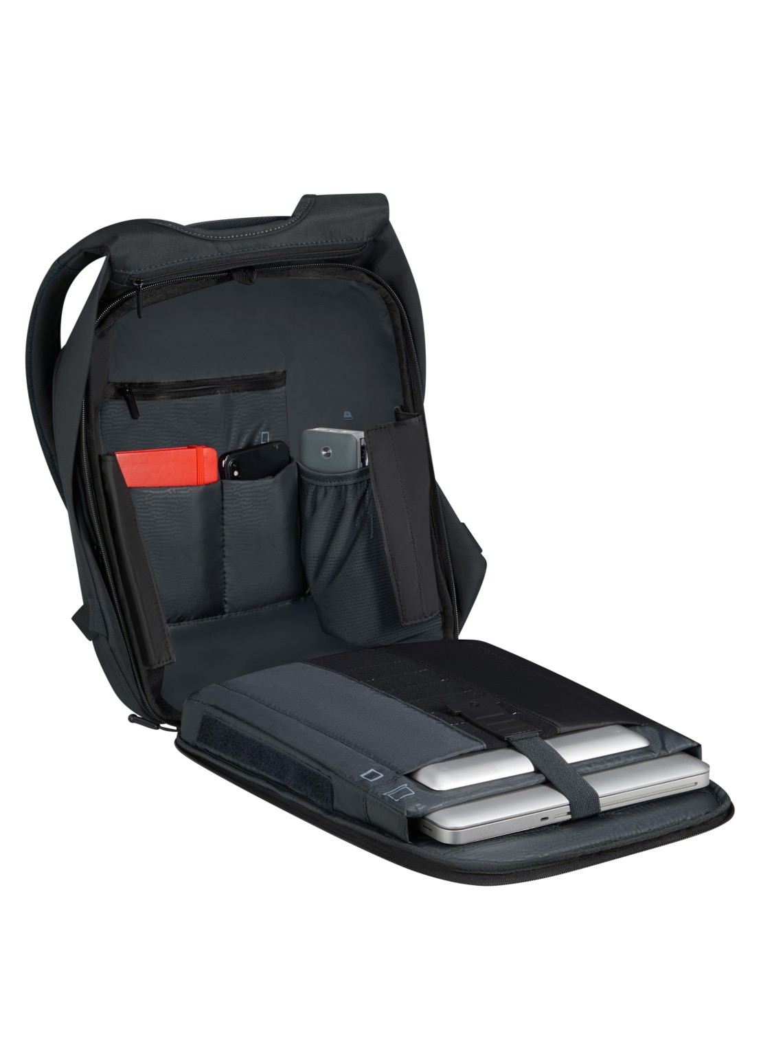 Samsonite Securipak 2.0 rugzak met 14,1 inch laptopvak - detail zwart