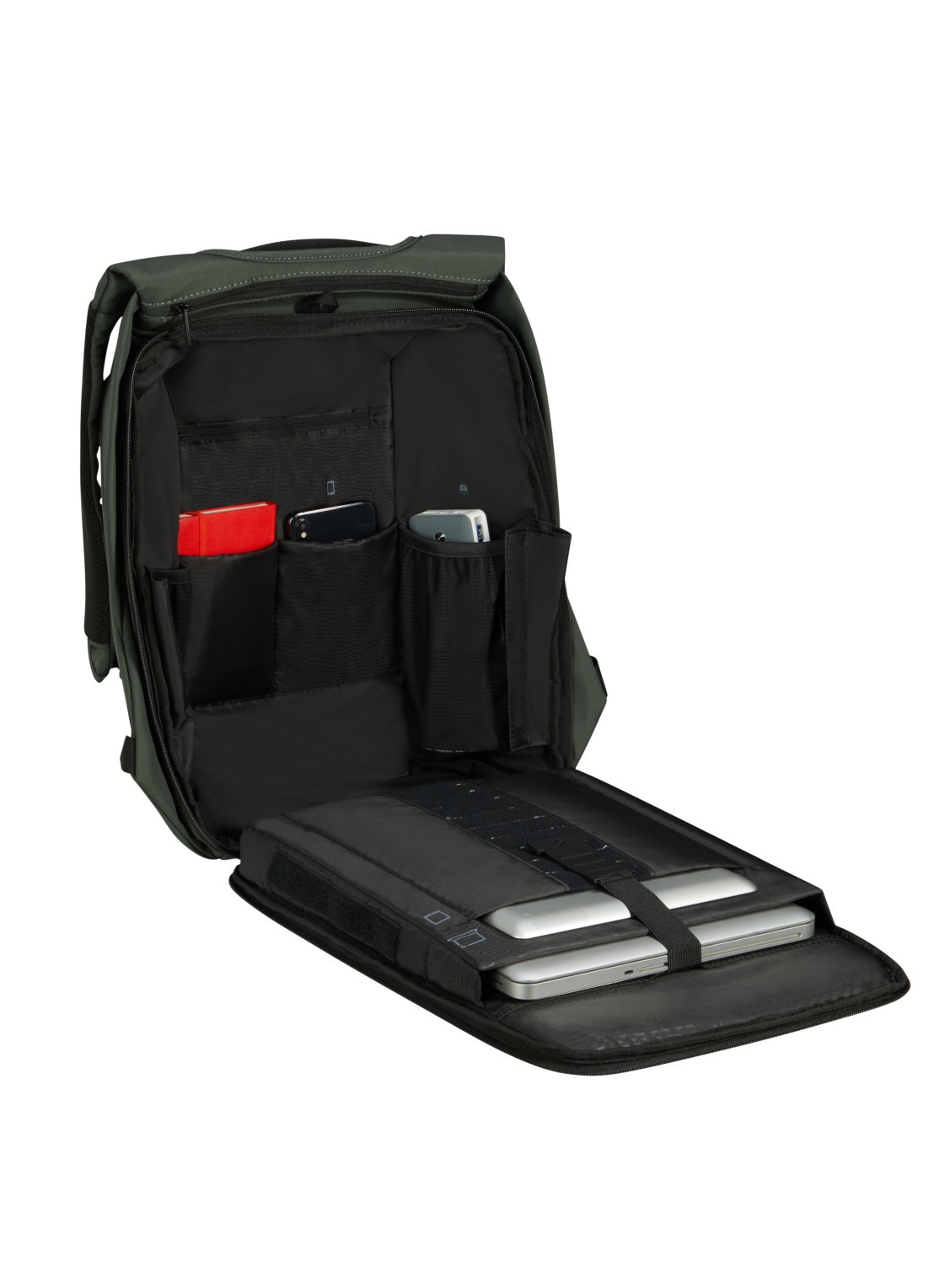 Samsonite Securipak 2.0 rugzak met 15,6 inch laptopvak - detail 3 bronsgroen
