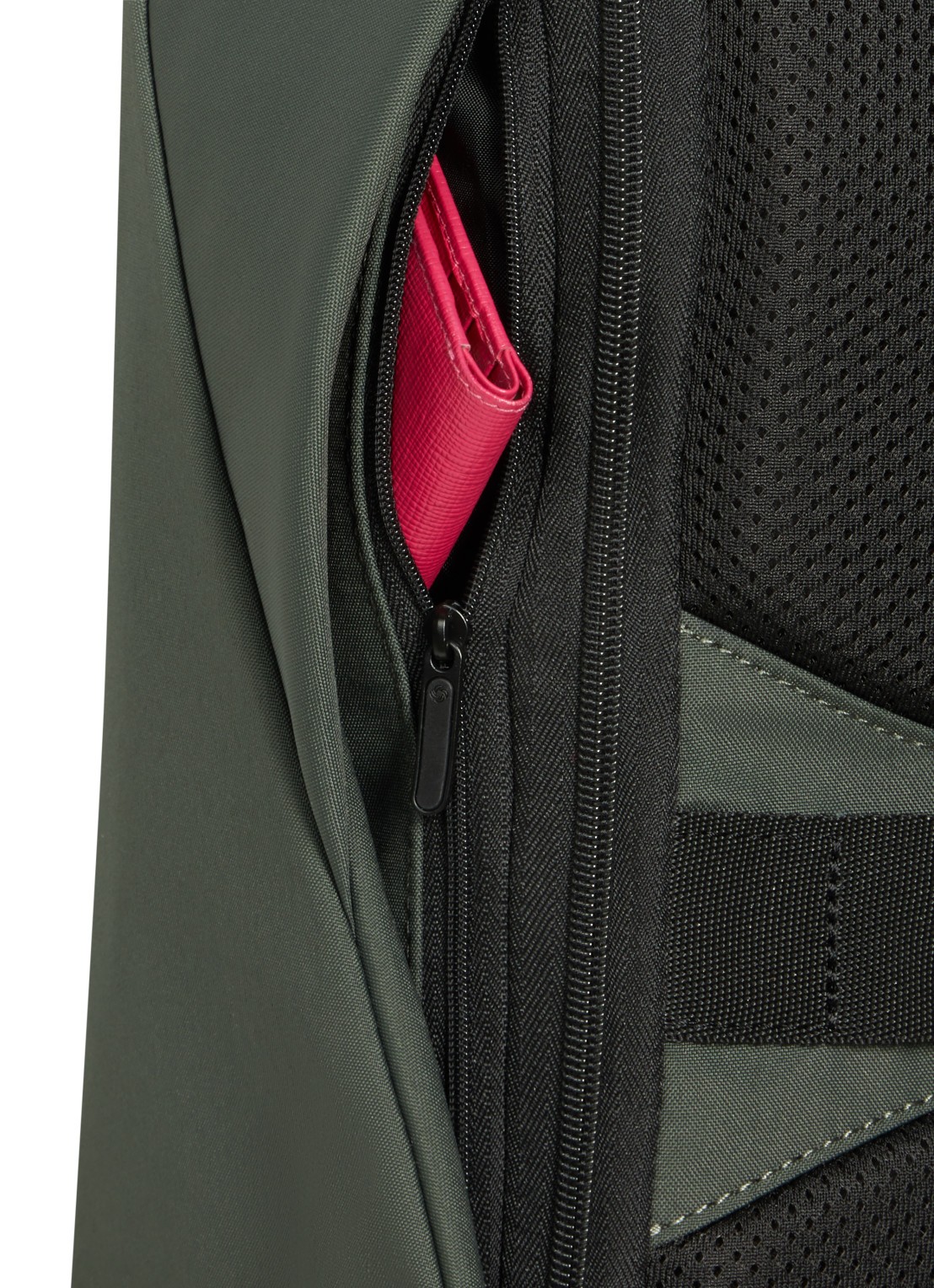 Samsonite Securipak 2.0 rugzak met 15,6 inch laptopvak - detail 4 bronsgroen