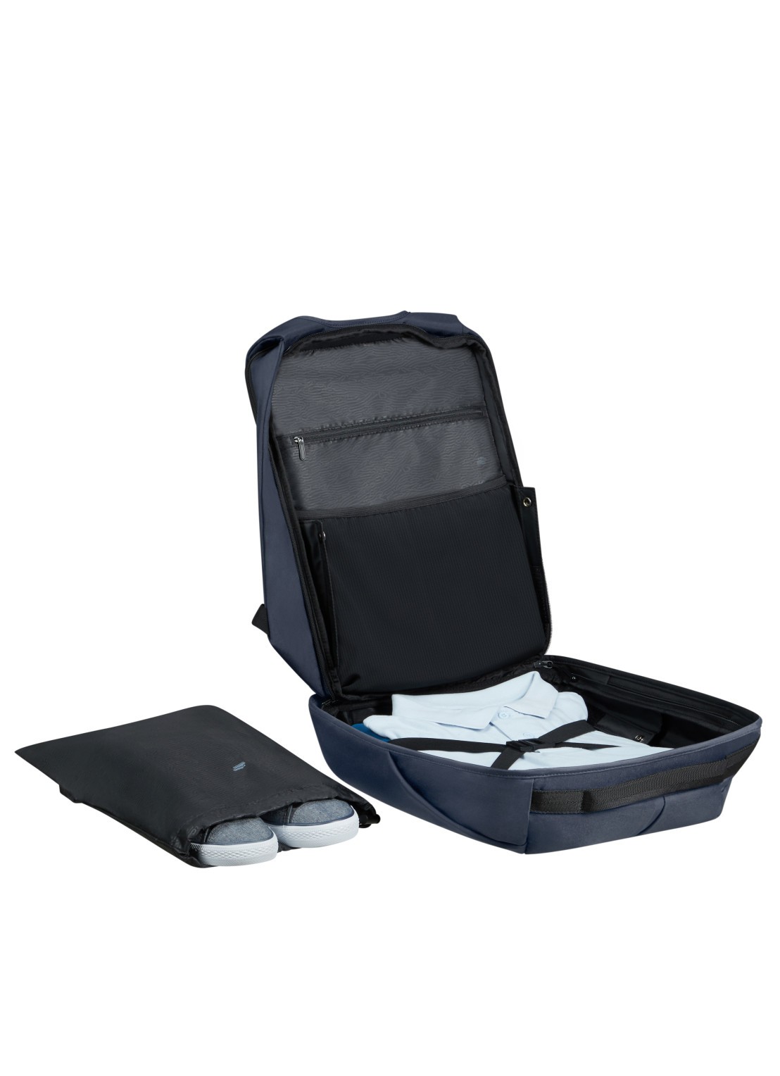 Samsonite Securipak 2.0 rugzak met 17,3 inch laptopvak - detail 4 donkerblauw