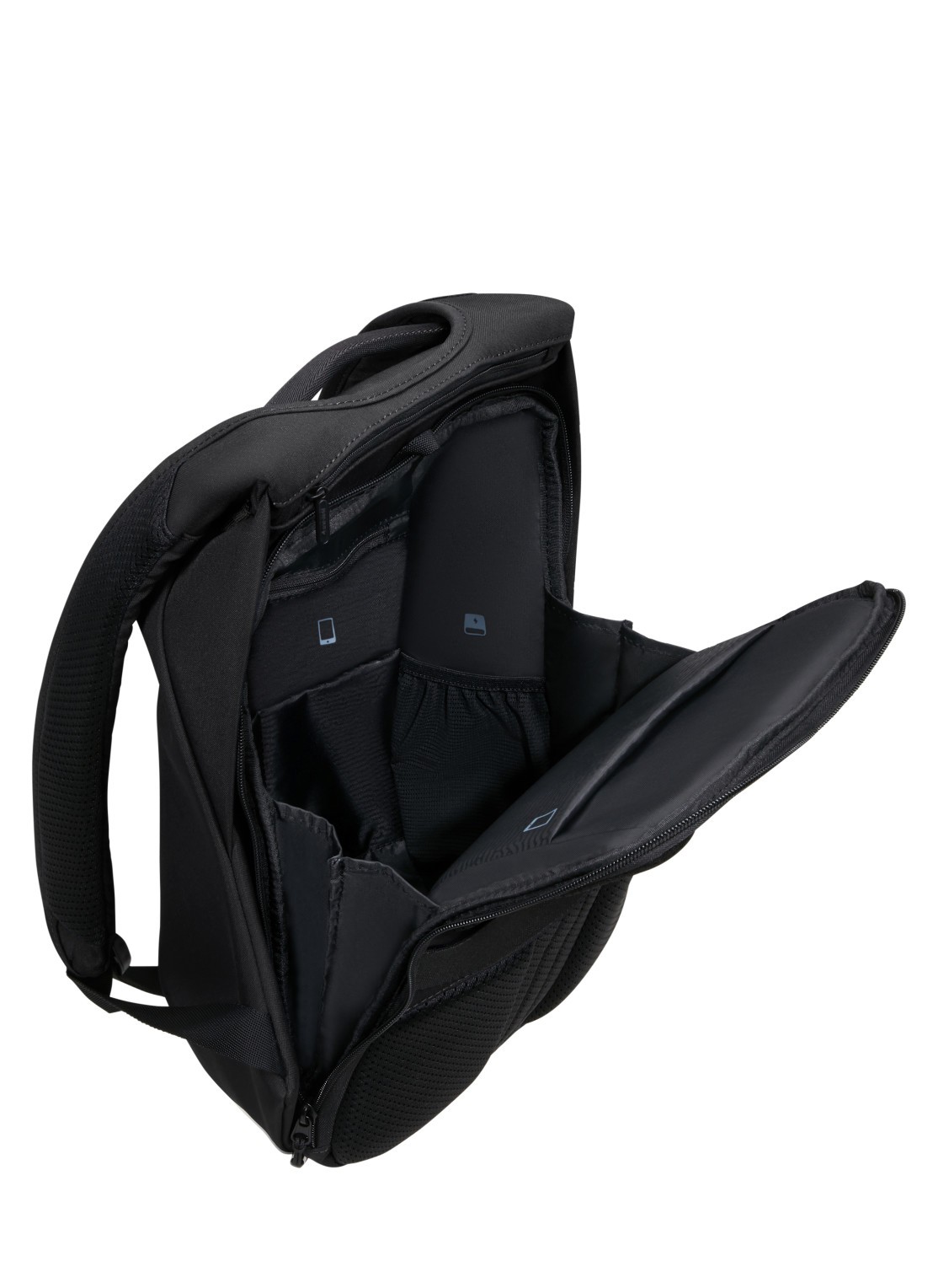 Samsonite Securipak 2.0 rugzak - achterkant 4 zwart