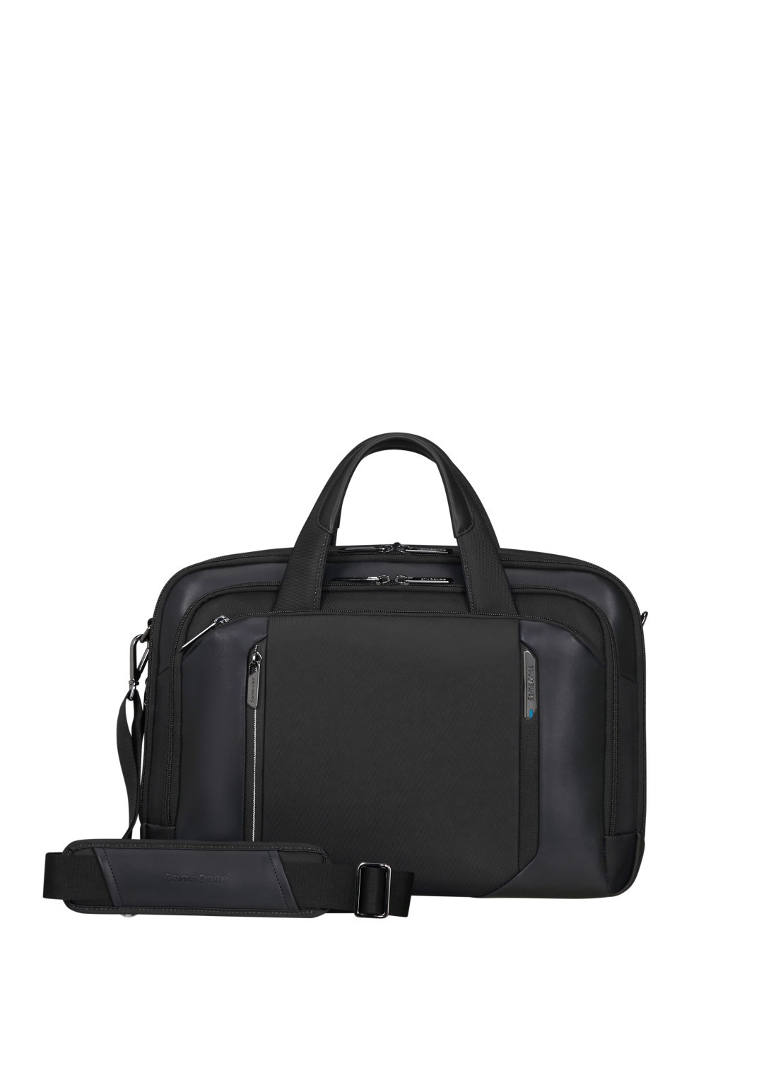 Samsonite Spectrolite 4.0 vergrootbare laptoptas met 15.6 inch laptopvak - voorkant zwart