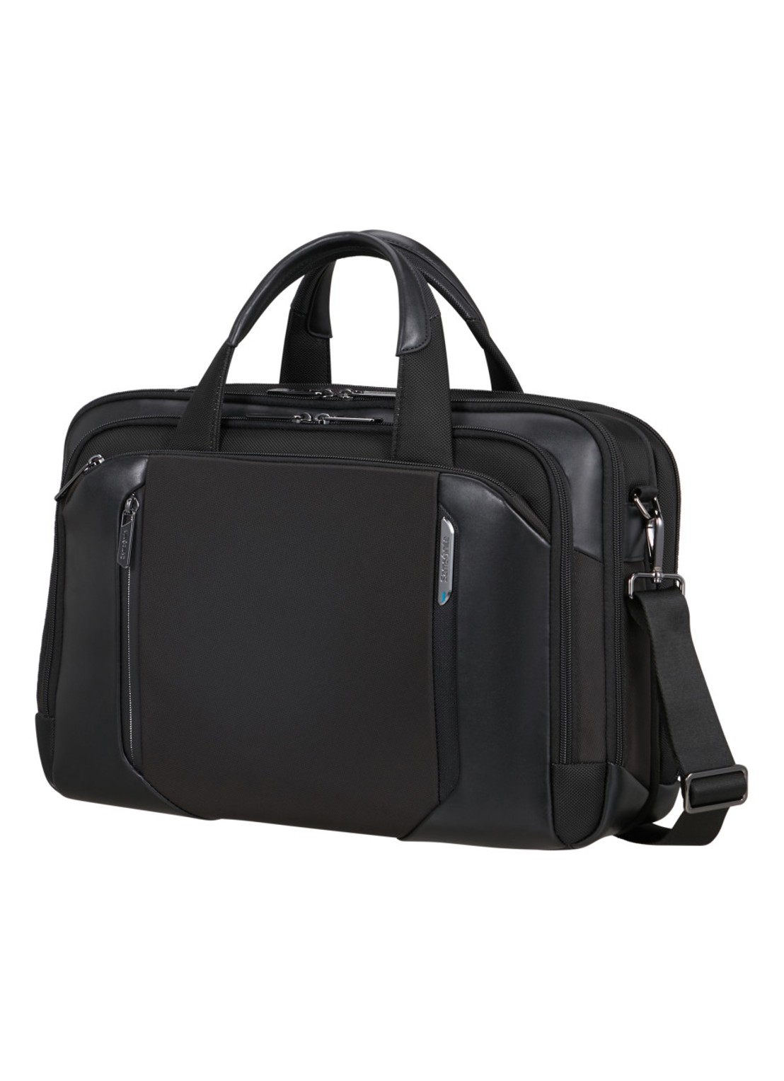 Samsonite Spectrolite 4.0 vergrootbare laptoptas met 15.6 inch laptopvak - voorkant 2 zwart