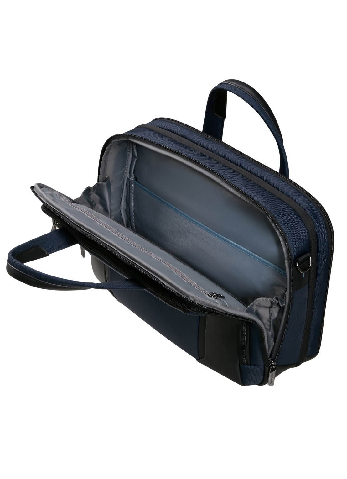 Samsonite Spectrolite 4.0 vergrootbare laptoptas met 15.6 inch laptopvak - achterkant 3 blauw