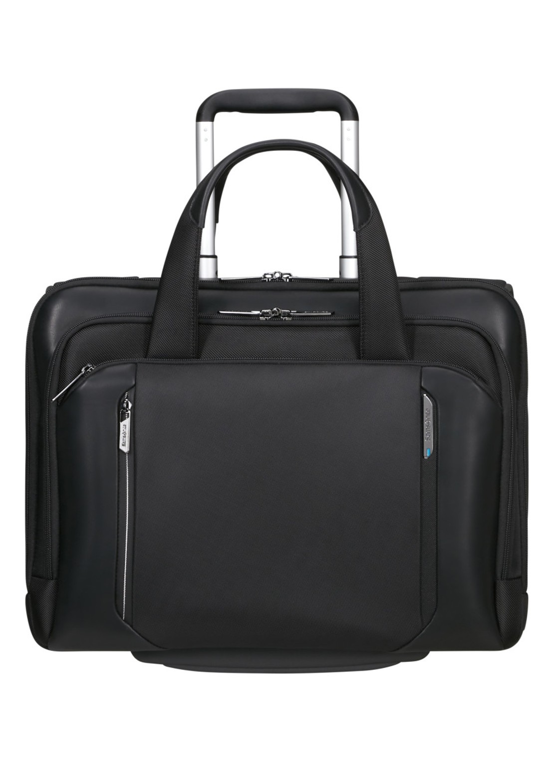 Samsonite Spectrolite 4.0 vergrootbare trolley met 15.6 inch laptopvak - voorkant 2 zwart