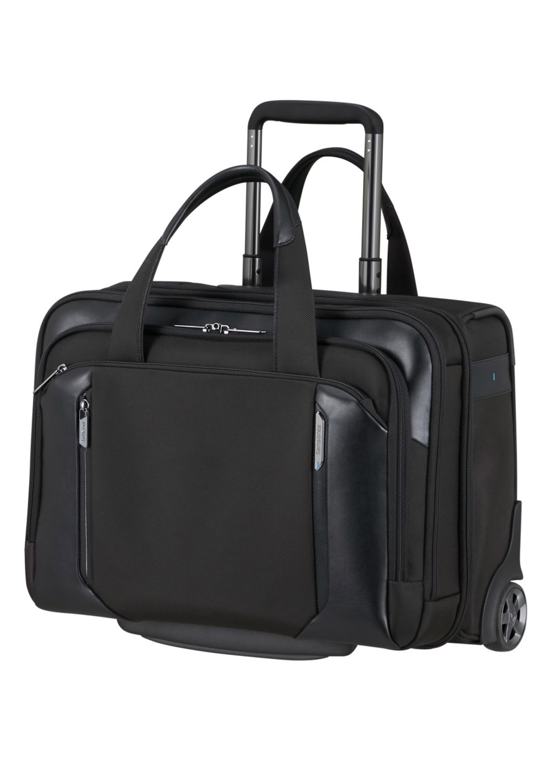 Samsonite Spectrolite 4.0 vergrootbare trolley met 15.6 inch laptopvak - voorkant 3 zwart