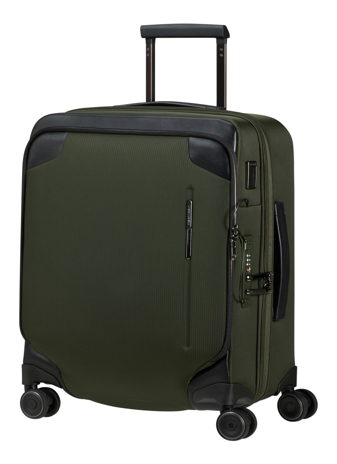 Samsonite Splendix spinner 55 cm - voorkant 4 donkergroen