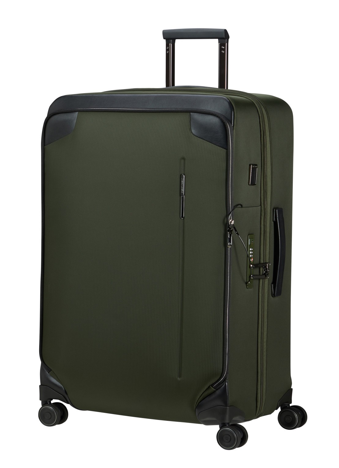 Samsonite Splendix spinner 55 cm - voorkant 2 donkergroen
