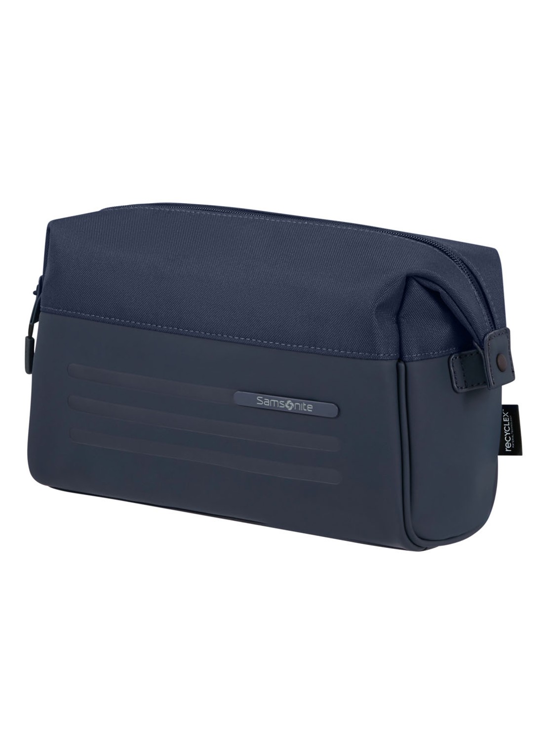Samsonite Stackd toilettas met logo - detail staalblauw