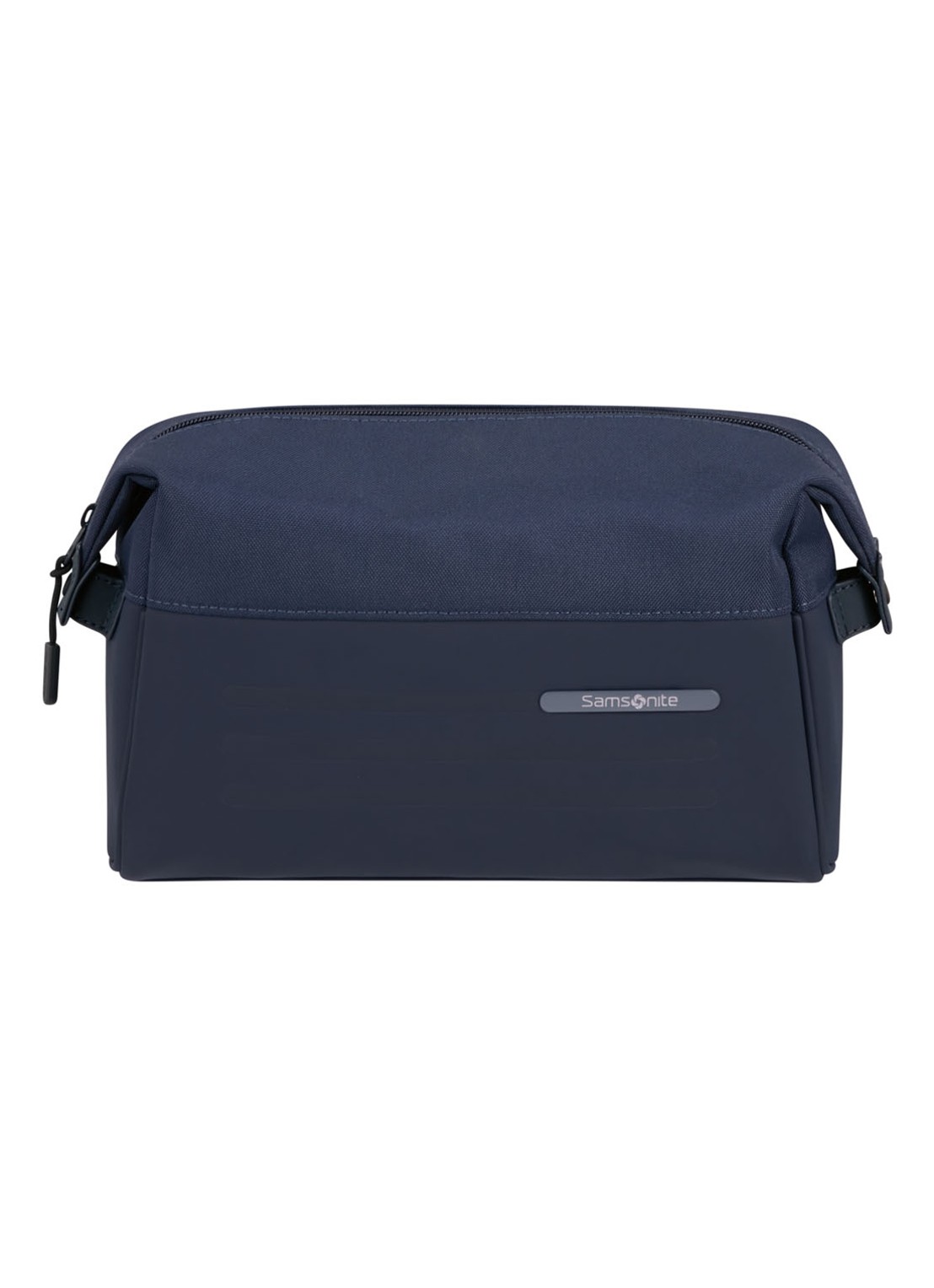 Samsonite Stackd toilettas met logo - voorkant 3 staalblauw