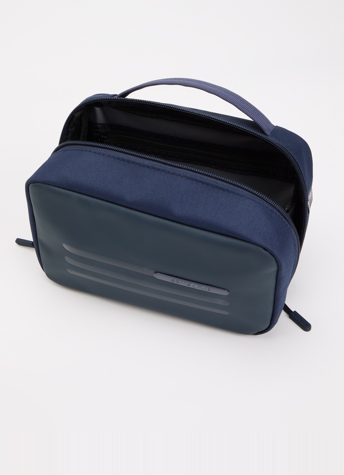 Samsonite Stackd toilettas met logo - voorkant 2 staalblauw