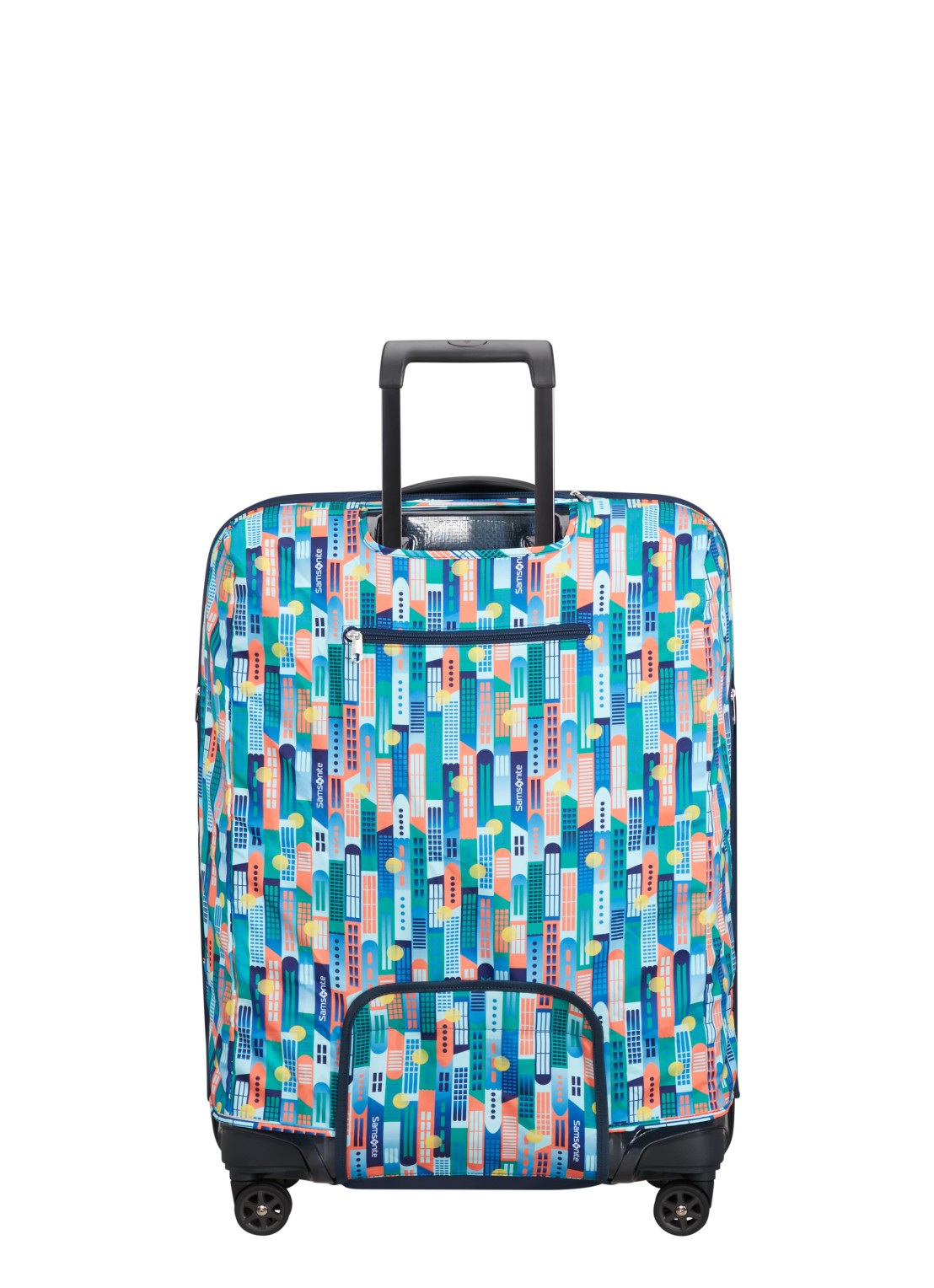 Samsonite TA Revolution L kofferhoes - achterkant blauw