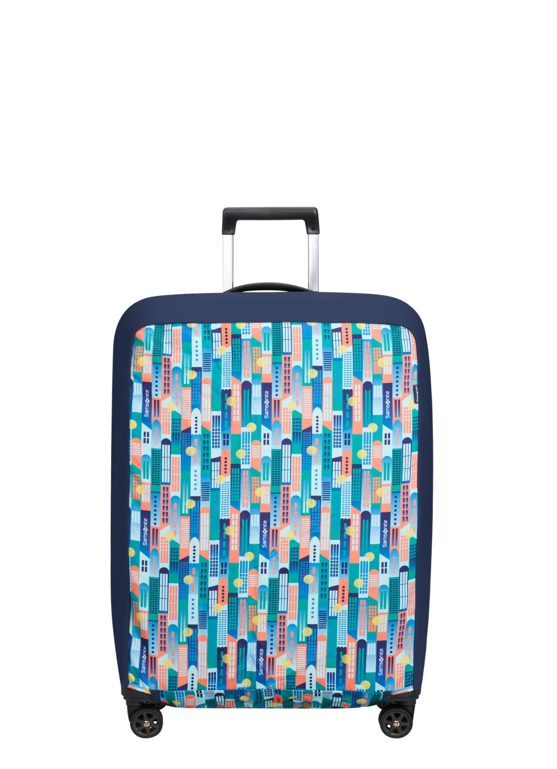Samsonite TA Revolution L kofferhoes - voorkant 2 blauw