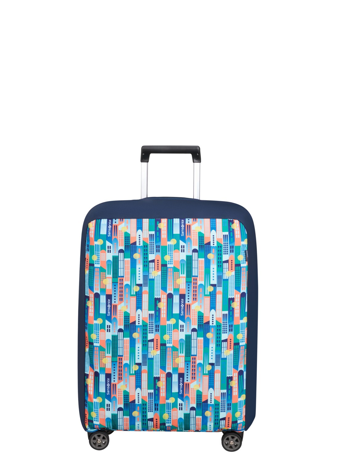 Samsonite TA Revolution M kofferhoes - voorkant blauw
