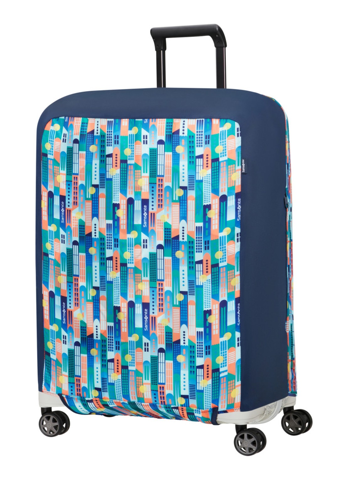 Samsonite TA Revolution M kofferhoes - voorkant 2 blauw