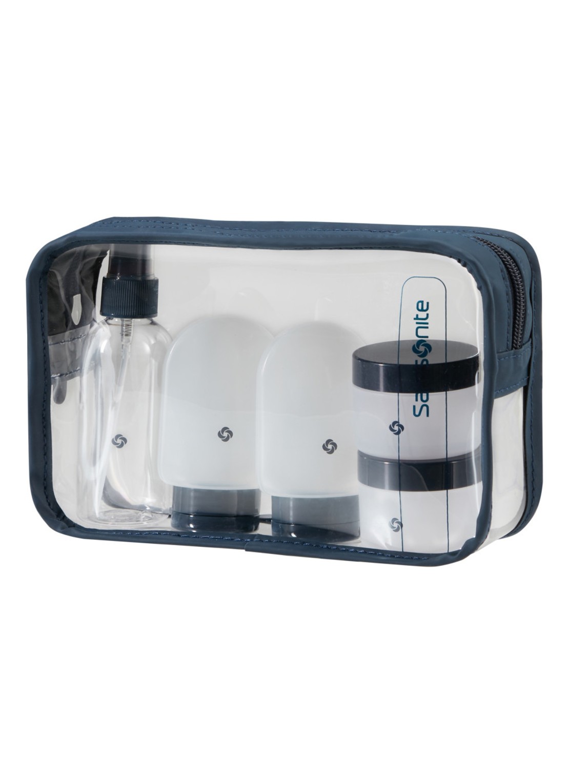 Samsonite TA Revolution toilettas - achterkant 6 donkerblauw