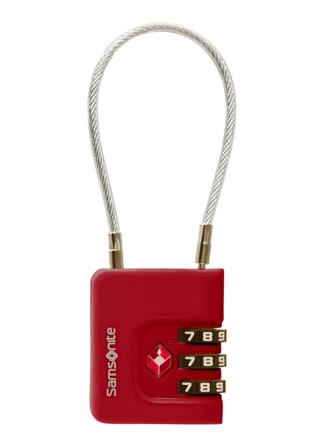Samsonite TA Revolution TSA cijferslot - voorkant 2 rood