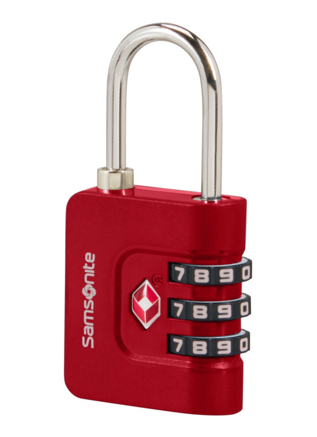 Samsonite TA Revolution TSA cijferslot - voorkant 3 rood