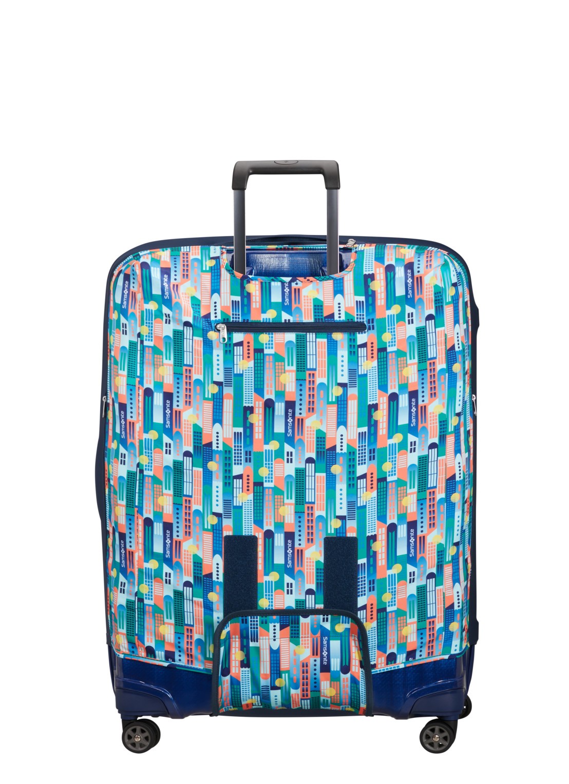Samsonite TA Revolution XL kofferhoes - achterkant blauw