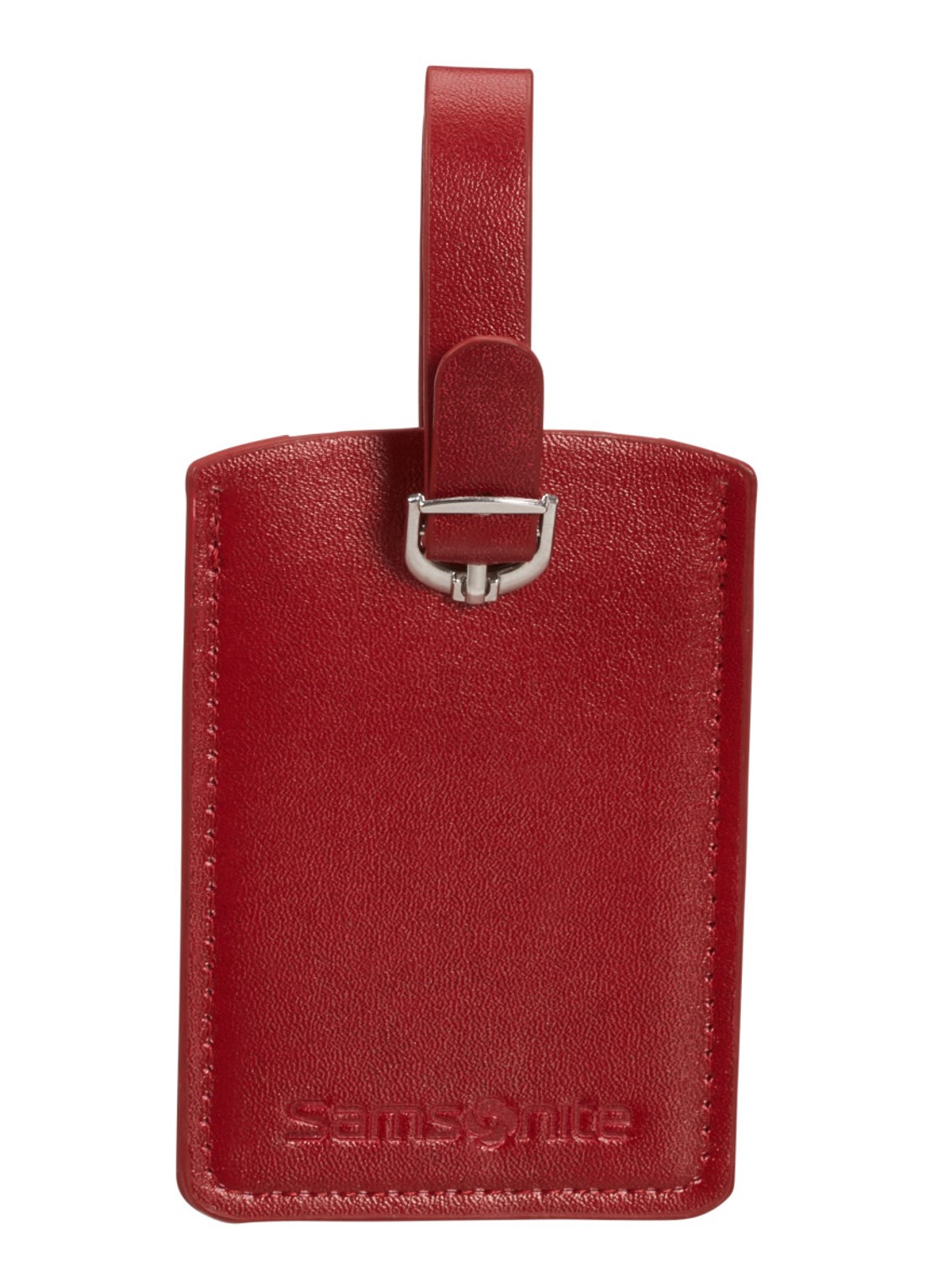 Samsonite Travel Accessories bagagelable set van 2 - voorkant steenrood