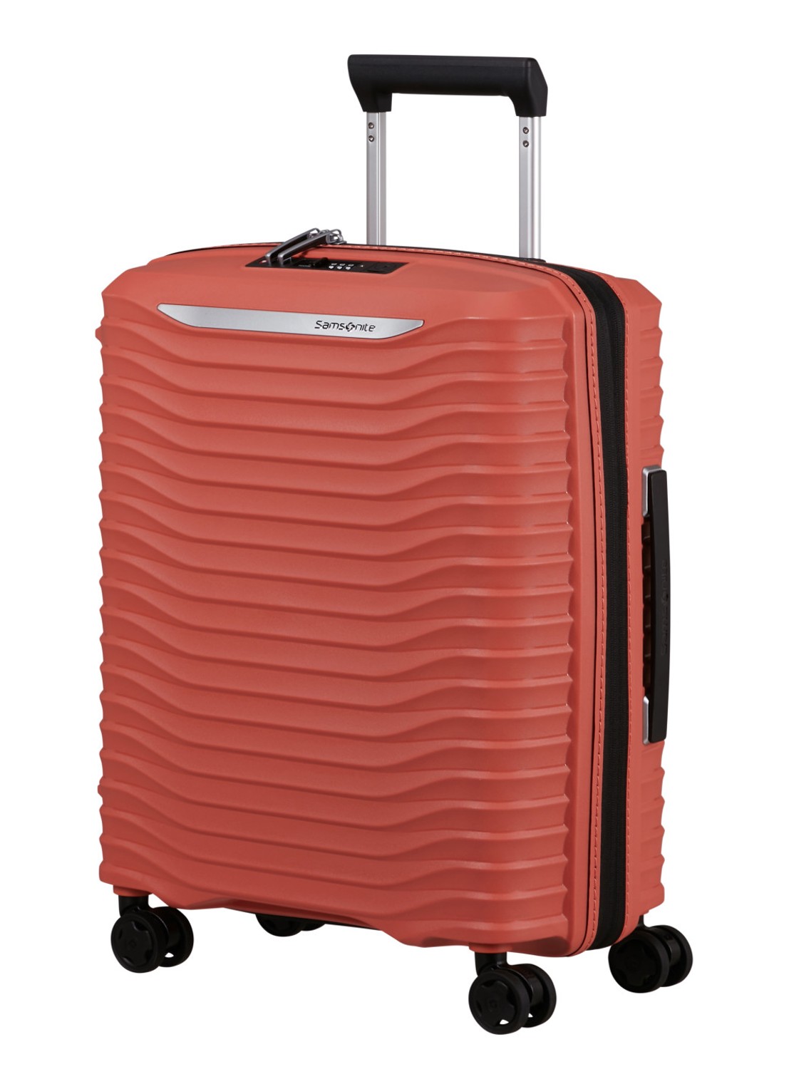 Samsonite Upscape spinner 55 cm - voorkant 2 donkerbeige