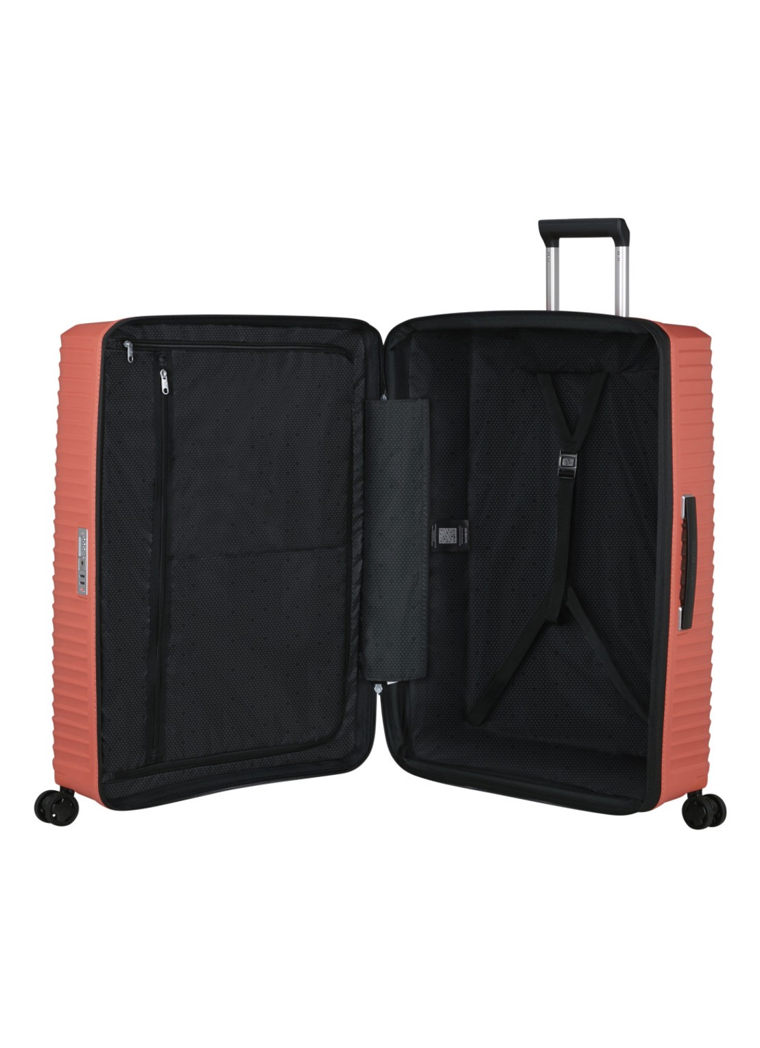 Samsonite Upscape spinner 81 cm - achterkant roodbruin
