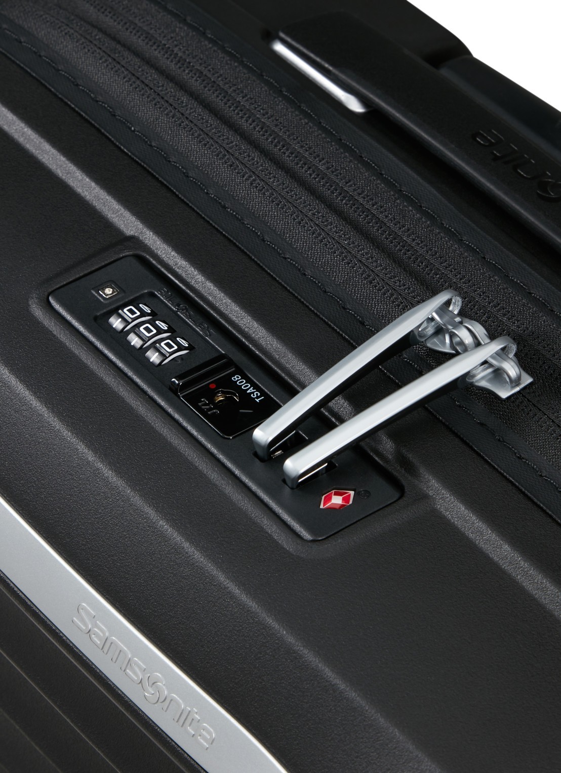 Samsonite Upscape vergrootbare spinner 45 cm - detail 5 zwart