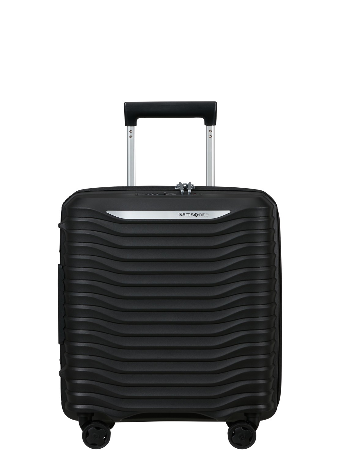 Samsonite Upscape vergrootbare spinner 45 cm - voorkant 2 zwart