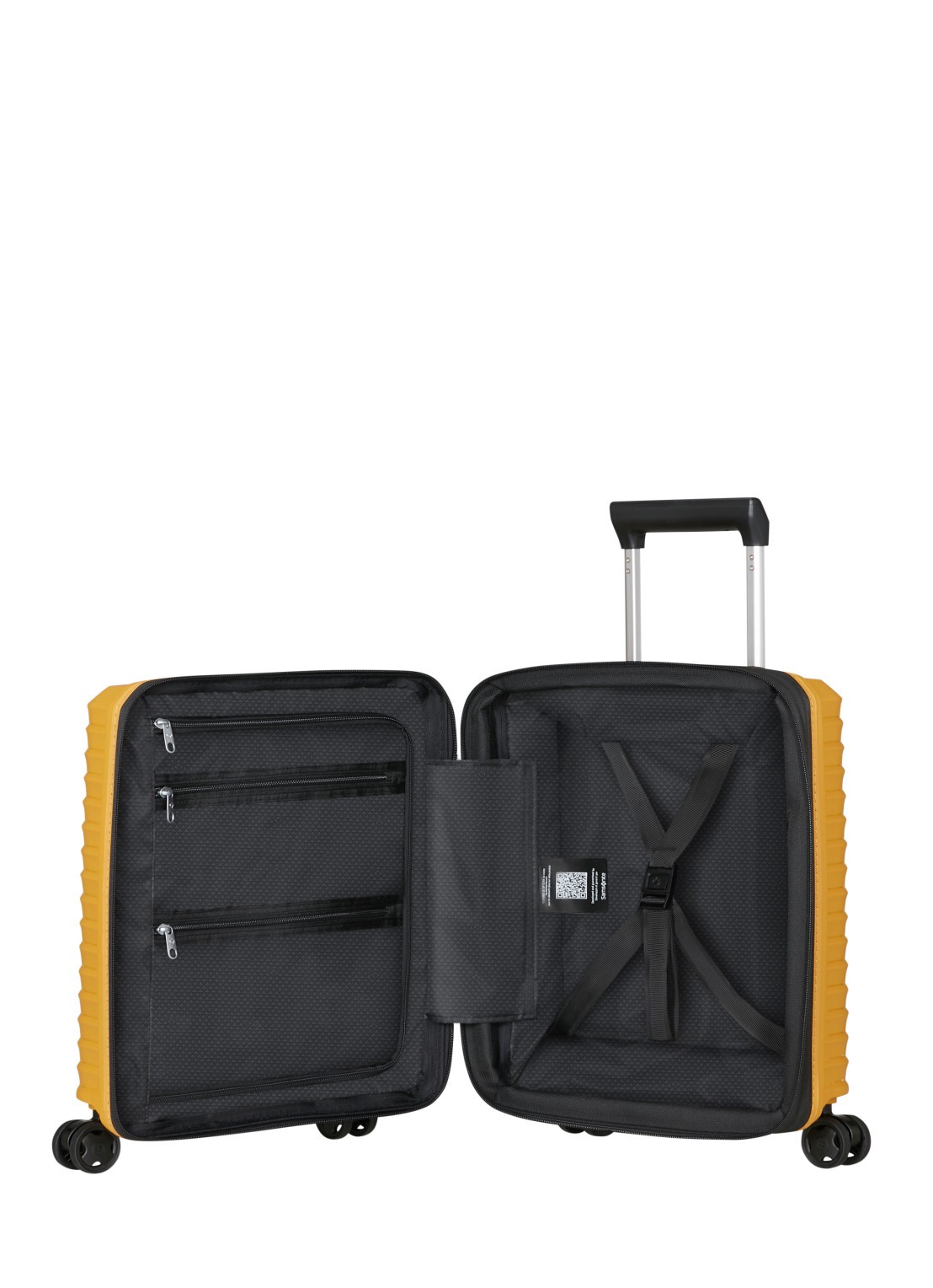 Samsonite Upscape vergrootbare spinner 45 cm - achterkant 5 geel
