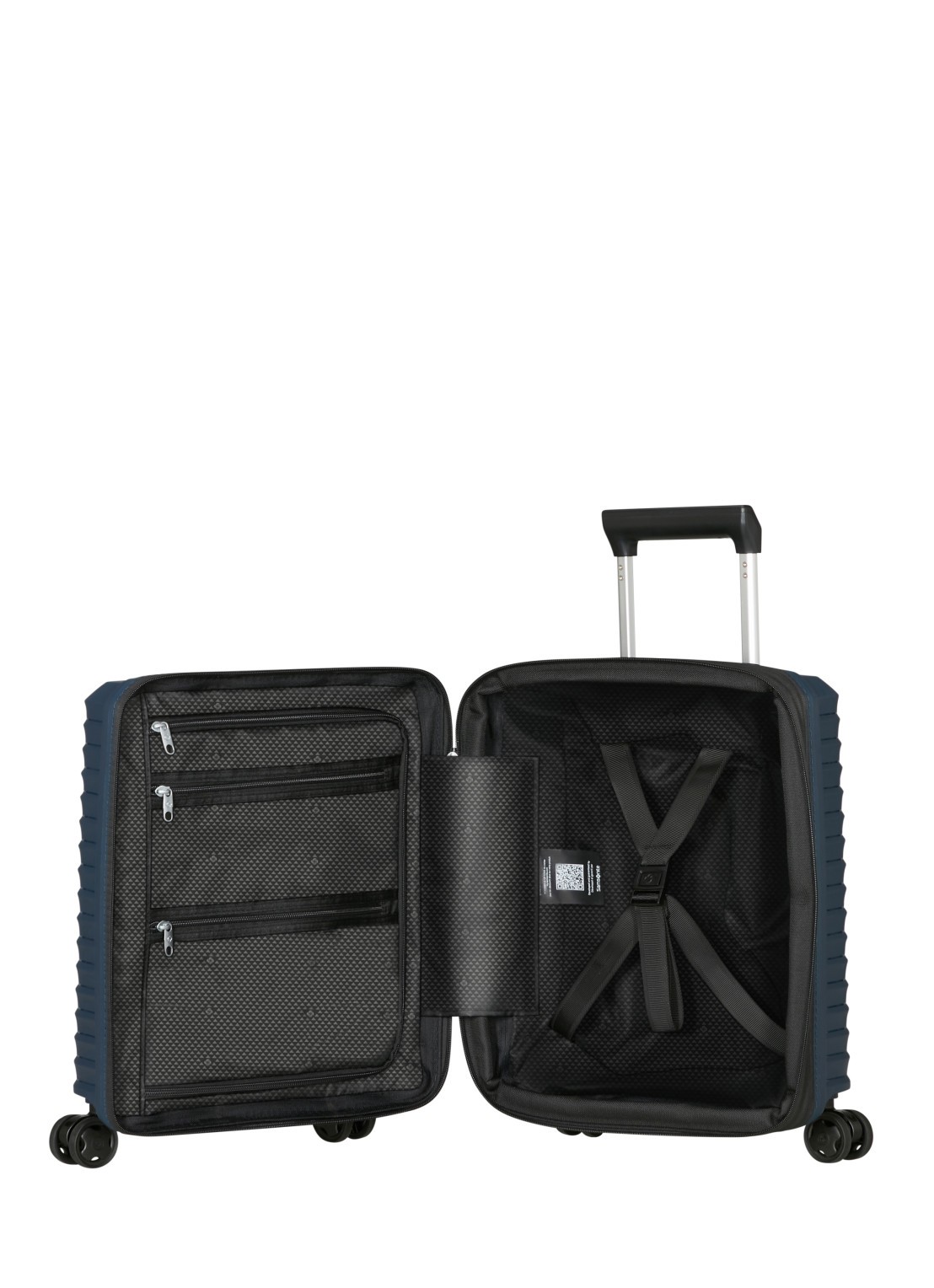 Samsonite Upscape vergrootbare spinner 45 cm - achterkant 3 donkerblauw