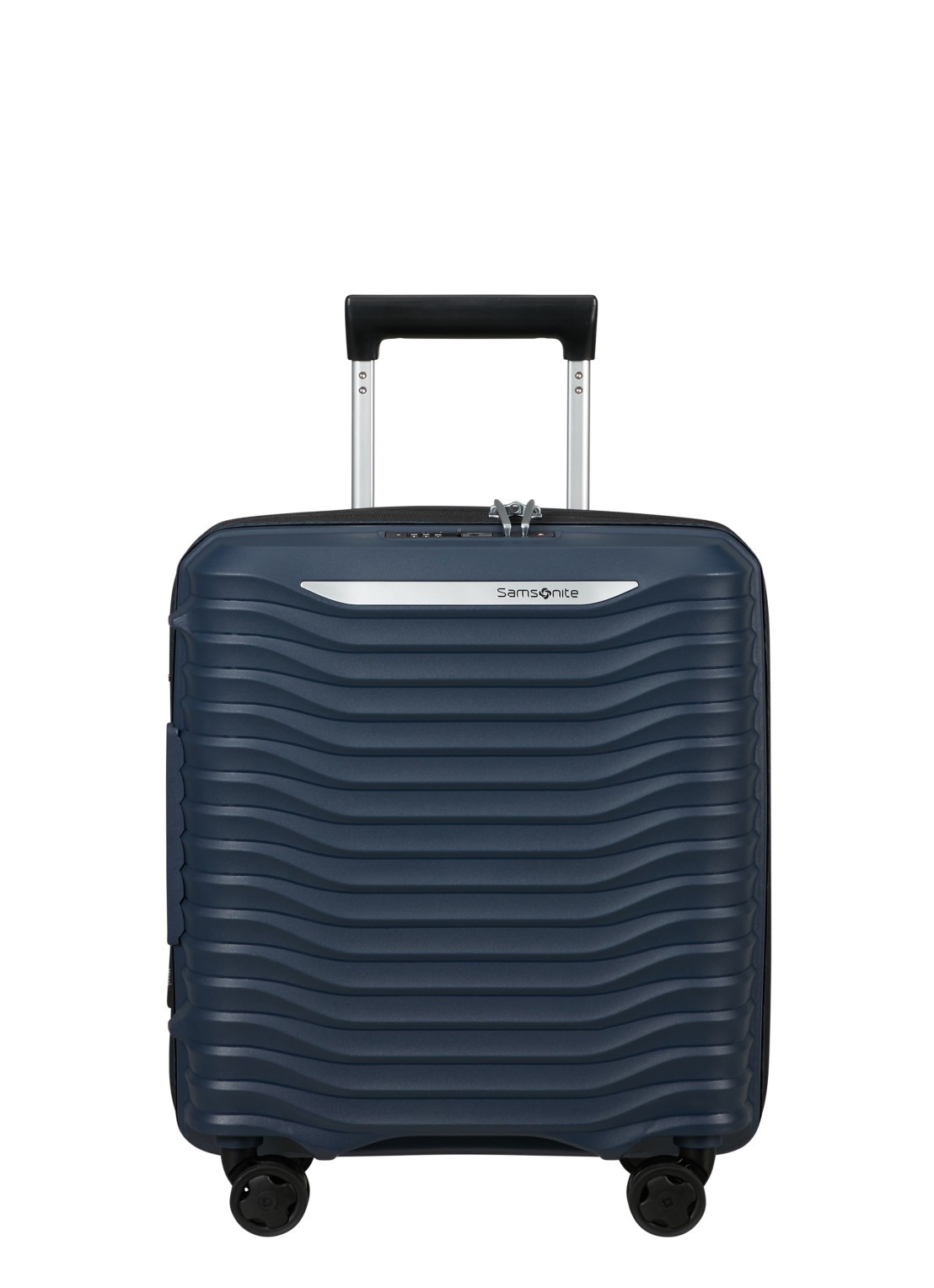 Samsonite Upscape vergrootbare spinner 45 cm - voorkant donkerblauw
