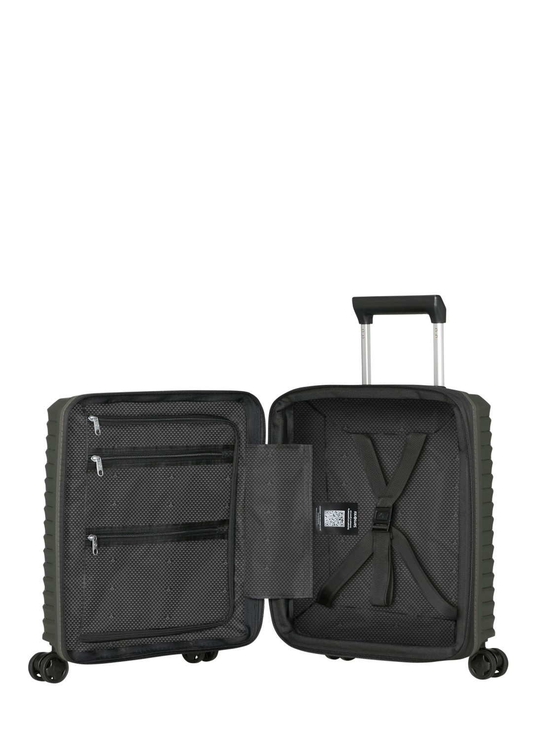 Samsonite Upscape vergrootbare spinner 45 cm - achterkant donkergroen