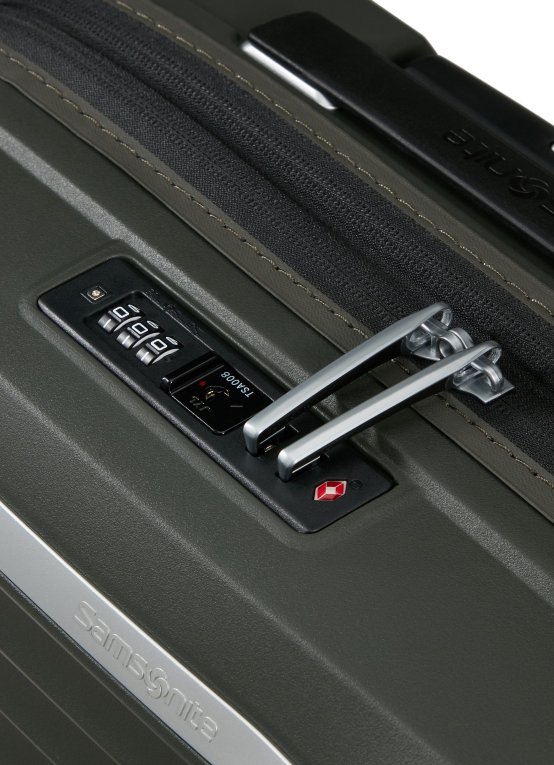 Samsonite Upscape vergrootbare spinner 45 cm - detail 3 donkergroen