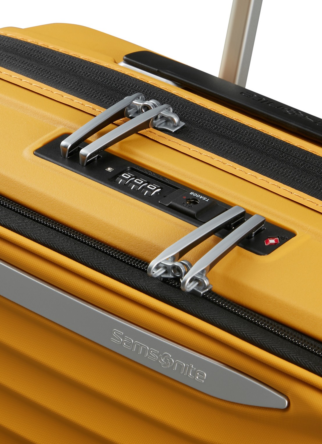 Samsonite Upscape vergrootbare spinner 55 cm - detail 3 geel
