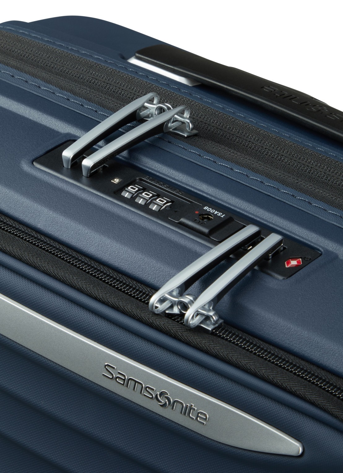 Samsonite Upscape vergrootbare spinner 55 cm - detail 5 donkerblauw
