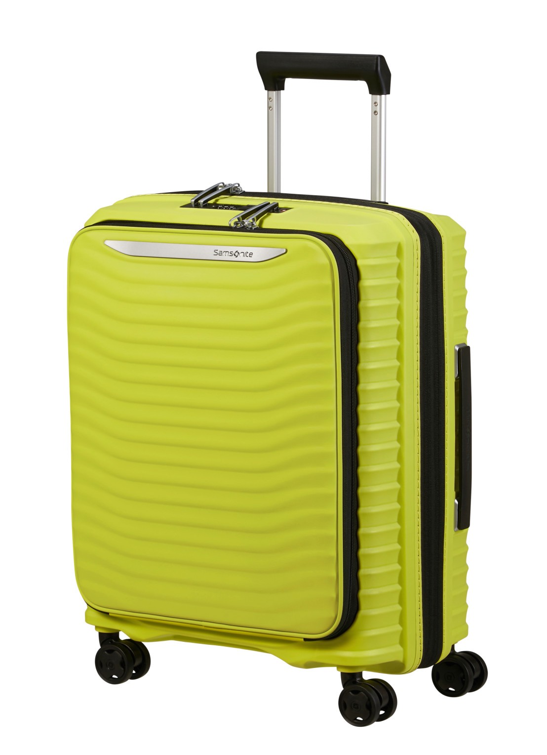 Samsonite Upscape vergrootbare spinner 55 cm - detail lime / limegroen