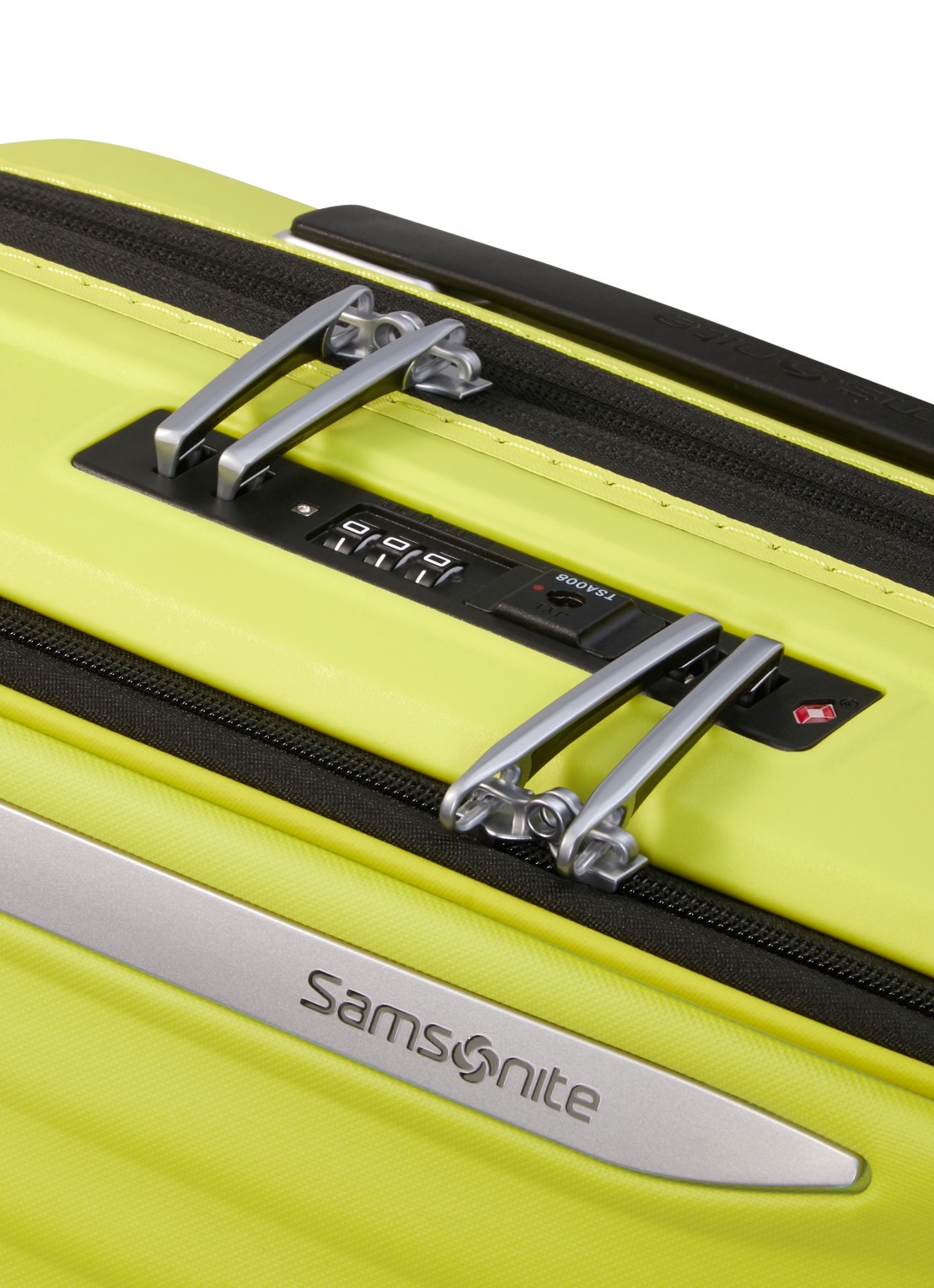 Samsonite Upscape vergrootbare spinner 55 cm - detail 2 lime / limegroen