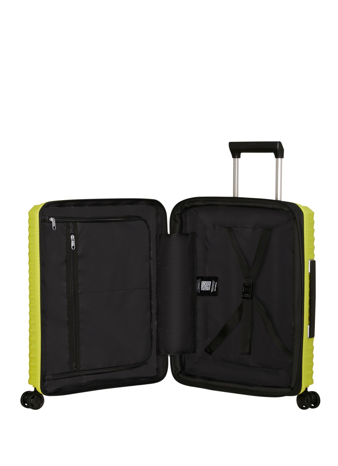 Samsonite Upscape vergrootbare spinner 55 cm - voorkant 4 lime / limegroen