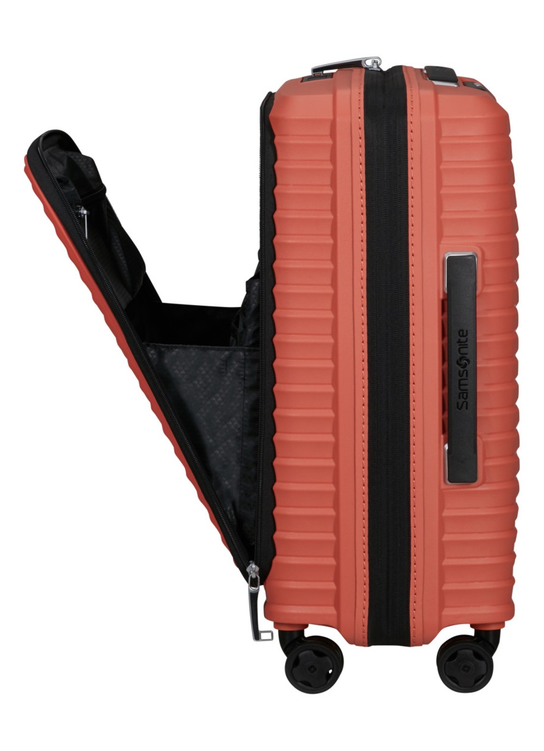 Samsonite Upscape vergrootbare spinner 55 cm - detail 2 donkerbeige