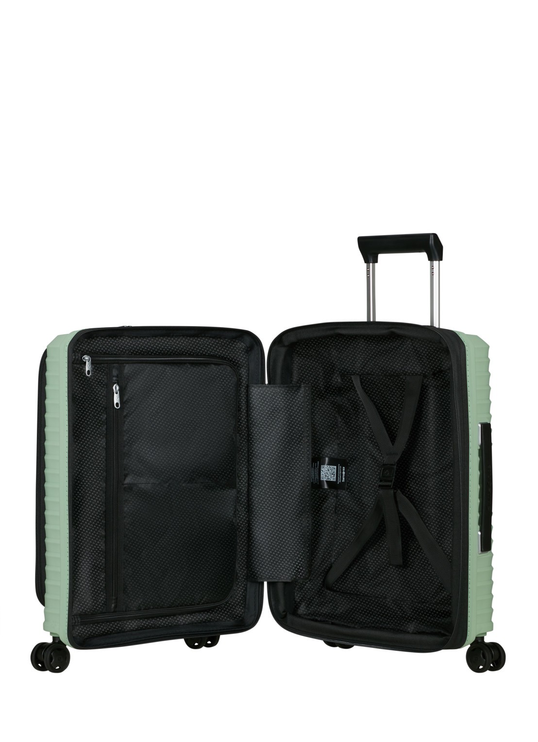 Samsonite Upscape vergrootbare spinner 55 cm - achterkant 5 lindegroen